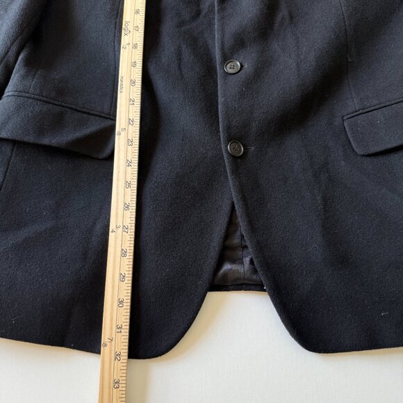 Gianfranco Ruffini Cashmere Blend Italy Suit Jacket Blazer Men's 44 Black 2/$50 - Picture 11 of 15
